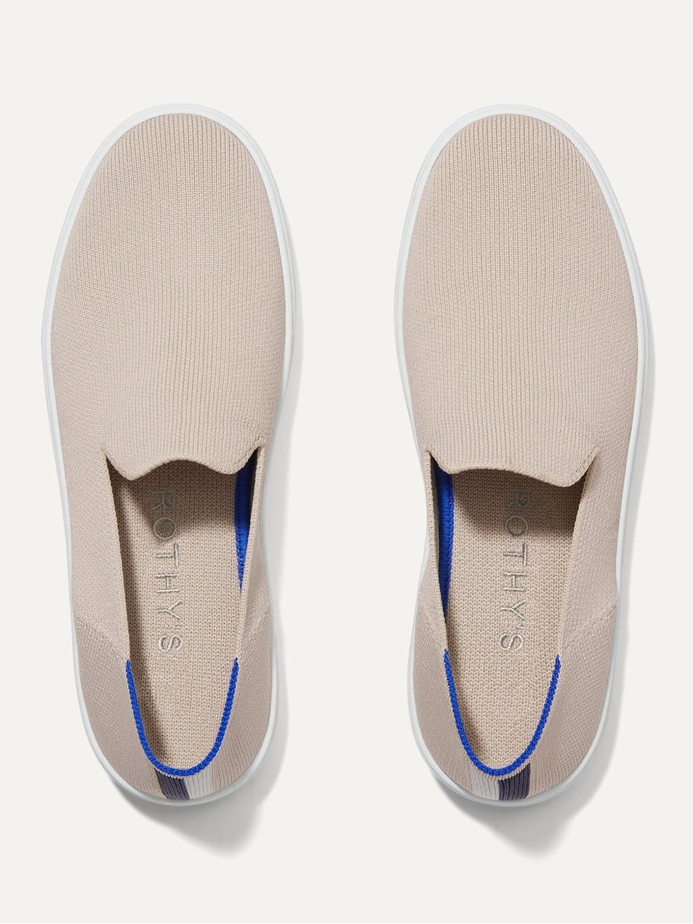 NWOB Rothy's Womens The Original Slip On Sneaker W9 in Sand - Picture 2 of 7